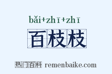 百枝枝是什么意思的图片